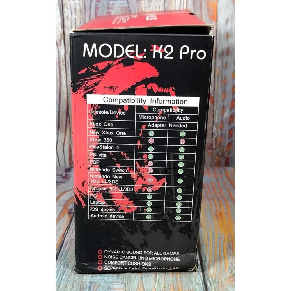 RUN MUS K2 Pro‎ Professional Gaming Headset